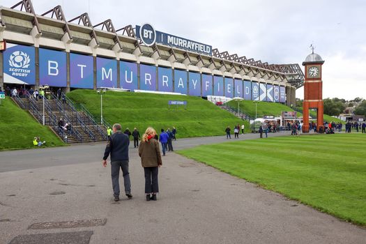 BT Murrayfield East Stand before COVID test event