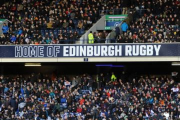 Packed Edinburgh Rugby Stand for Derby